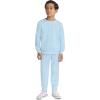 imageHurley unisexbaby Soft Basic Cloud Slub Crewneck Sweatshirt and Joggers 2piece Outfit SetBlue Ice