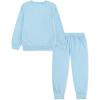 imageHurley unisexbaby Soft Basic Cloud Slub Crewneck Sweatshirt and Joggers 2piece Outfit SetBlue Ice