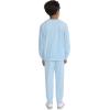 imageHurley unisexbaby Soft Basic Cloud Slub Crewneck Sweatshirt and Joggers 2piece Outfit SetBlue Ice