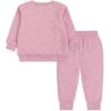 imageHurley unisexbaby Soft Basic Cloud Slub Crewneck Sweatshirt and Joggers 2piece Outfit SetFrench Pink