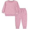 imageHurley unisexbaby Soft Basic Cloud Slub Crewneck Sweatshirt and Joggers 2piece Outfit SetFrench Pink
