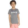 imageHurley Boys Graphic UPF 50 Rash Guard Swim ShirtBlack Heather