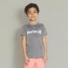 imageHurley Boys Graphic UPF 50 Rash Guard Swim ShirtBlack Heather