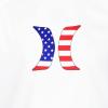 imageHurley Boys Graphic UPF 50 Rash Guard Swim ShirtWhiteAmericana