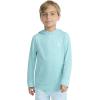imageHurley Boys Long Sleeve Hooded UPF 50 Rash Guard Swim ShirtHarbor Green Heather
