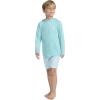 imageHurley Boys Long Sleeve Hooded UPF 50 Rash Guard Swim ShirtHarbor Green Heather