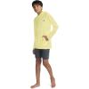 imageHurley Boys Long Sleeve Hooded UPF 50 Rash Guard Swim ShirtHeavenly Yellow Heather