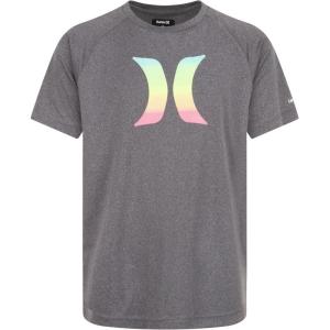 imageHurley Boys Graphic UPF 50 Rash Guard Swim ShirtBlack HeatherIcon