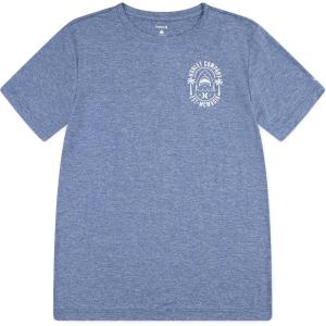 imageHurley Boys Graphic UPF 50 Rash Guard Swim ShirtShoreline Heather
