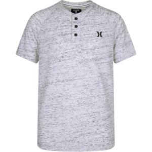 imageHurley Boys Soft Basic Cloud Slub TShirtBlackWhite Henley