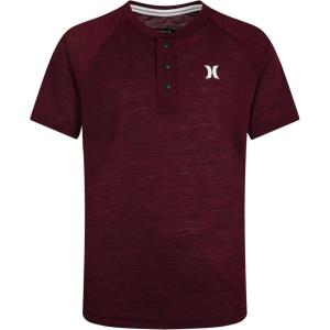 imageHurley Boys Soft Basic Cloud Slub TShirtDeep MaroonHenley