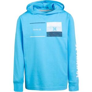 imageHurley boys Long Sleeve Hooded Graphic TshirtBlue Lazer