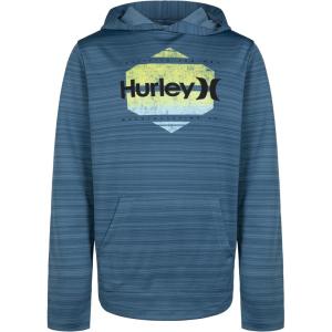 imageHurley boys Long Sleeve Hooded Graphic TshirtRift Blue Heather