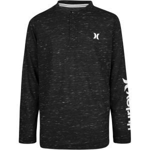 imageHurley boys Long Sleeve Soft Basic Cloud Slub Hooded TshirtBlack