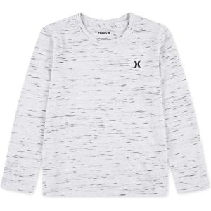 imageHurley boys Long Sleeve Soft Basic Cloud Slub Hooded TshirtBlackWhite