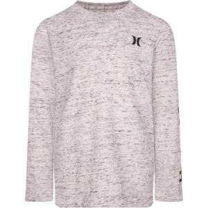 imageHurley boys Long Sleeve Soft Basic Cloud Slub Hooded TshirtBlackWhiteLogo