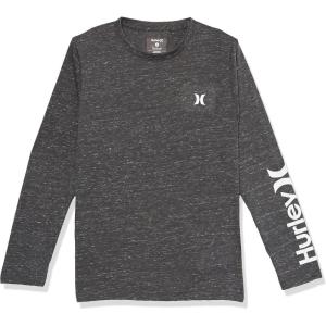 imageHurley boys Long Sleeve Soft Basic Cloud Slub Hooded TshirtCarbon