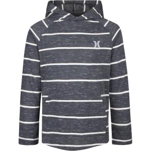 imageHurley boys Long Sleeve Soft Basic Cloud Slub Hooded TshirtCarbonStripe