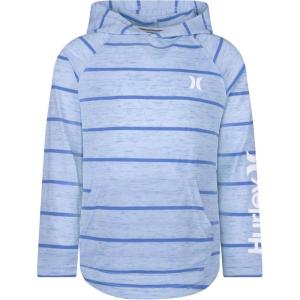 imageHurley boys Long Sleeve Soft Basic Cloud Slub Hooded TshirtCrystalStripe