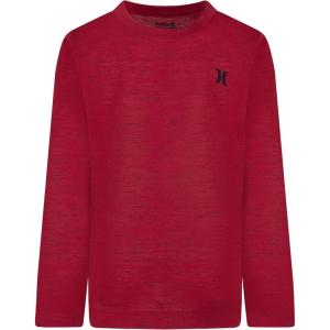 imageHurley boys Long Sleeve Soft Basic Cloud Slub Hooded TshirtGym Red