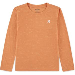 imageHurley boys Long Sleeve Soft Basic Cloud Slub Hooded TshirtOrange Cream