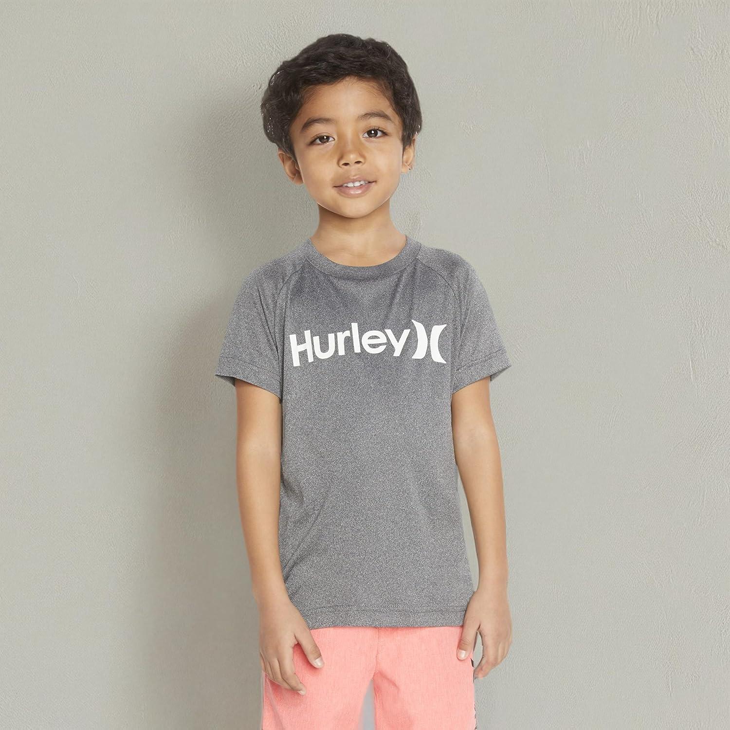 imageHurley Boys DriFit One and Only Graphic TShirt Little KidsBlack Heather