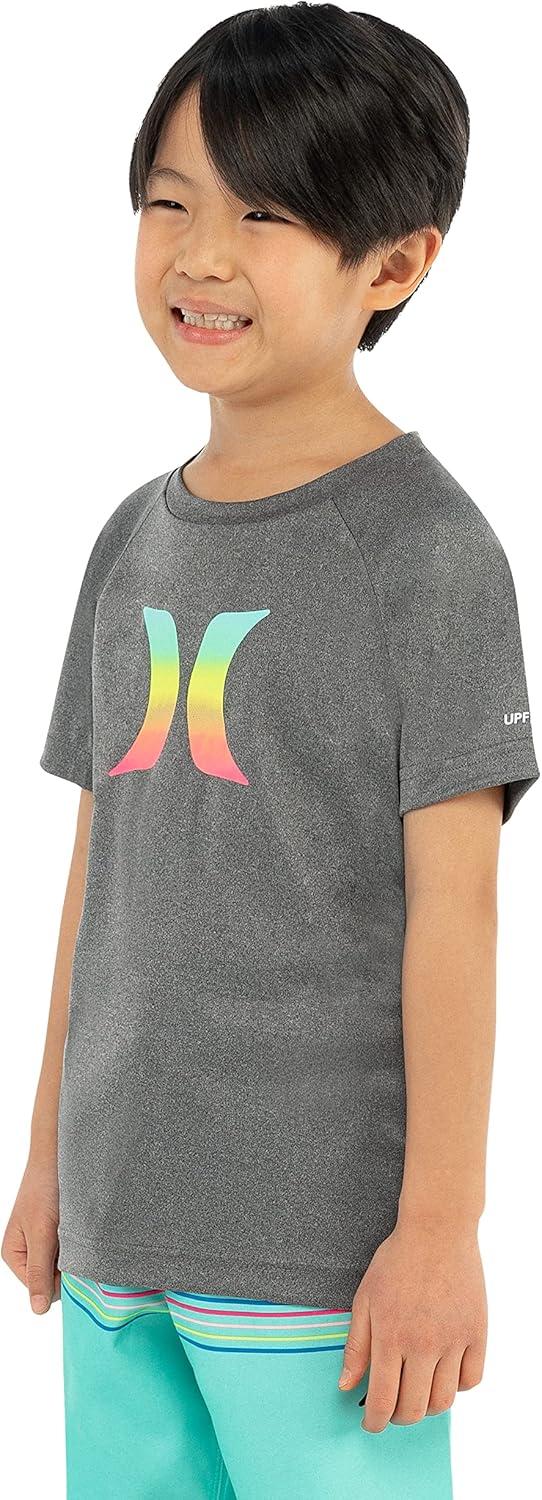 imageHurley Boys DriFit One and Only Graphic TShirt Little KidsBlack HeatherIcon