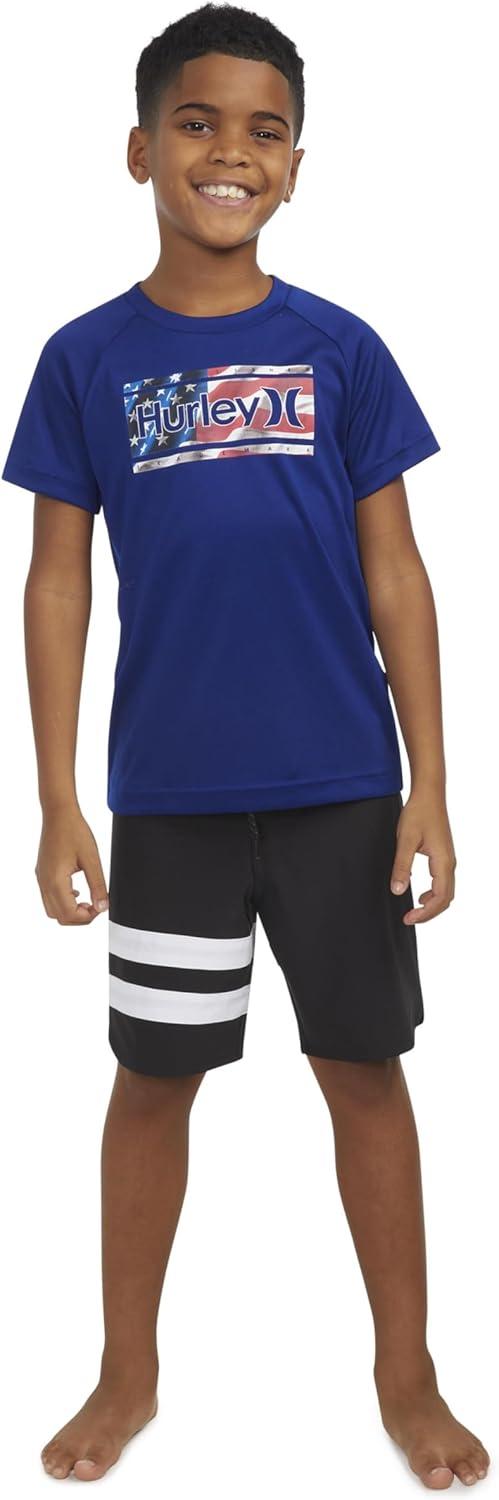 imageHurley Boys DriFit One and Only Graphic TShirt Little KidsDeep Royal BlueAmericana