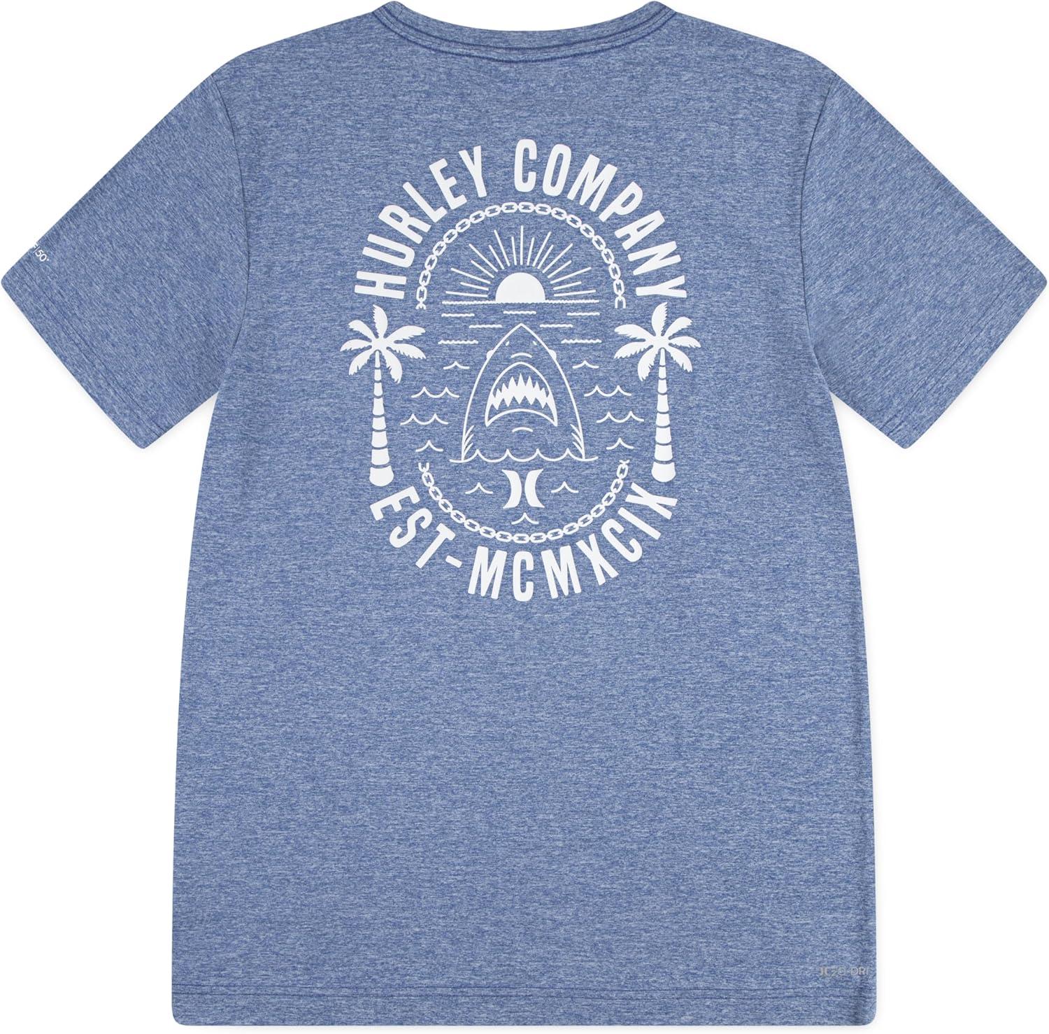 imageHurley Boys DriFit One and Only Graphic TShirt Little KidsShoreline Heather