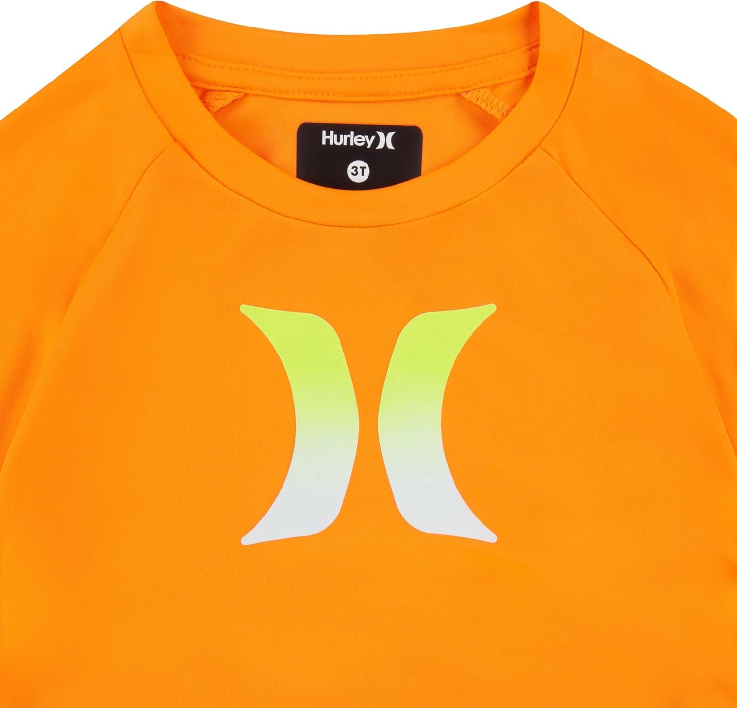 imageHurley Boys DriFit One and Only Graphic TShirt Little KidsTotal OrangeIcon