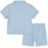 image:imageHurley Baby and Toddler Boys Short Sleeve Button Up Shirt and Shorts 2Piece Outfit SetBlue Ice