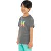 image:imageHurley Boys Icon UPF 50 Rash Guard Swim ShirtBlack HeatherIcon
