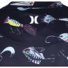 image:imageHurley Boys Icon UPF 50 Rash Guard Swim ShirtBlackLure Print