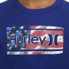 image:imageHurley Boys Icon UPF 50 Rash Guard Swim ShirtDeep Royal BlueAmericana