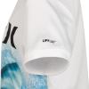 image:imageHurley Boys Icon UPF 50 Rash Guard Swim ShirtWhiteShark