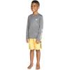 image:imageHurley Boys Long Sleeve Graphic TShirtBlack Heather