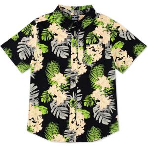 image:imageHurley Boys Boys Woven Button Down ShirtBlackMulti