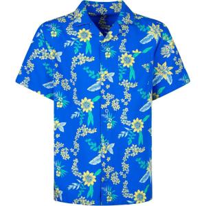 image:imageHurley Boys Boys Woven Button Down ShirtSantiago Blue