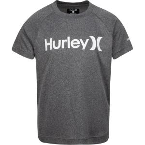 image:imageHurley Boys Icon UPF 50 Rash Guard Swim ShirtBlack Heather