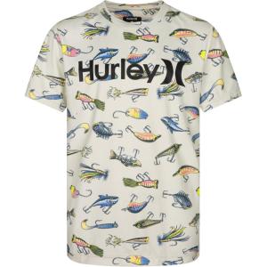 image:imageHurley Boys Icon UPF 50 Rash Guard Swim ShirtBoneLure Print
