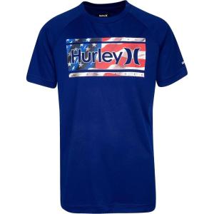 image:imageHurley Boys Icon UPF 50 Rash Guard Swim ShirtDeep Royal BlueAmericana