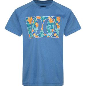 image:imageHurley Boys Icon UPF 50 Rash Guard Swim ShirtNeptune Blue HeatherFloral