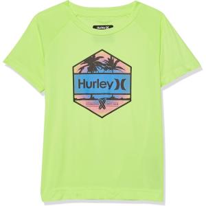image:imageHurley Boys Icon UPF 50 Rash Guard Swim ShirtVolt GlowHex