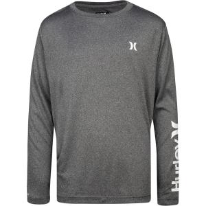 image:imageHurley Boys Long Sleeve Graphic TShirtBlack Heather