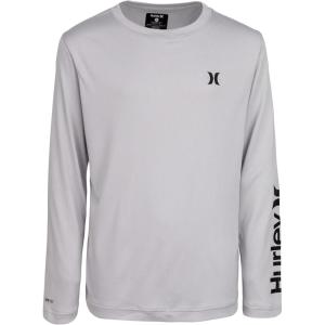 image:imageHurley Boys Long Sleeve Graphic TShirtGrey Heather