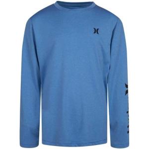image:imageHurley Boys Long Sleeve Graphic TShirtNeptune Blue Heather