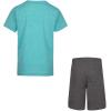 image:imageHurley Baby and Toddler Boys Soft Basic Cloud Slub TShirt and Shorts 2Piece Outfit SetAurora Green