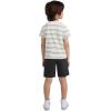 image:imageHurley Baby and Toddler Boys Soft Basic Cloud Slub TShirt and Shorts 2Piece Outfit SetBlackStripe