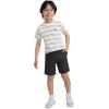image:imageHurley Baby and Toddler Boys Soft Basic Cloud Slub TShirt and Shorts 2Piece Outfit SetBlackStripe