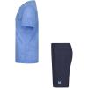 image:imageHurley Baby and Toddler Boys Soft Basic Cloud Slub TShirt and Shorts 2Piece Outfit SetLight Blue
